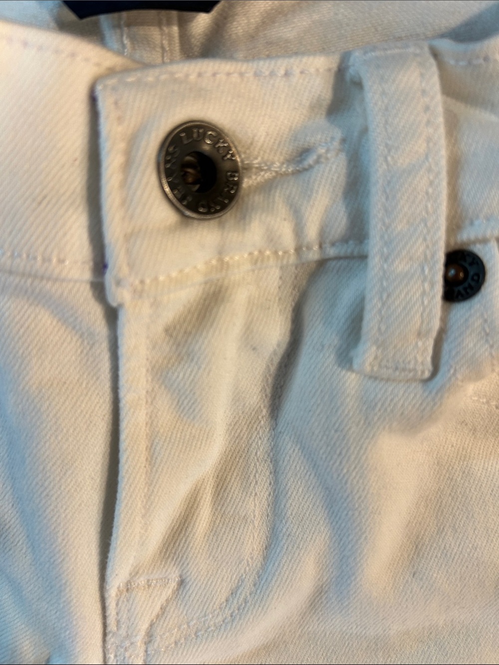Lucky Brand Slim Brigette Bermuda White Jeans - Picture 6 of 9